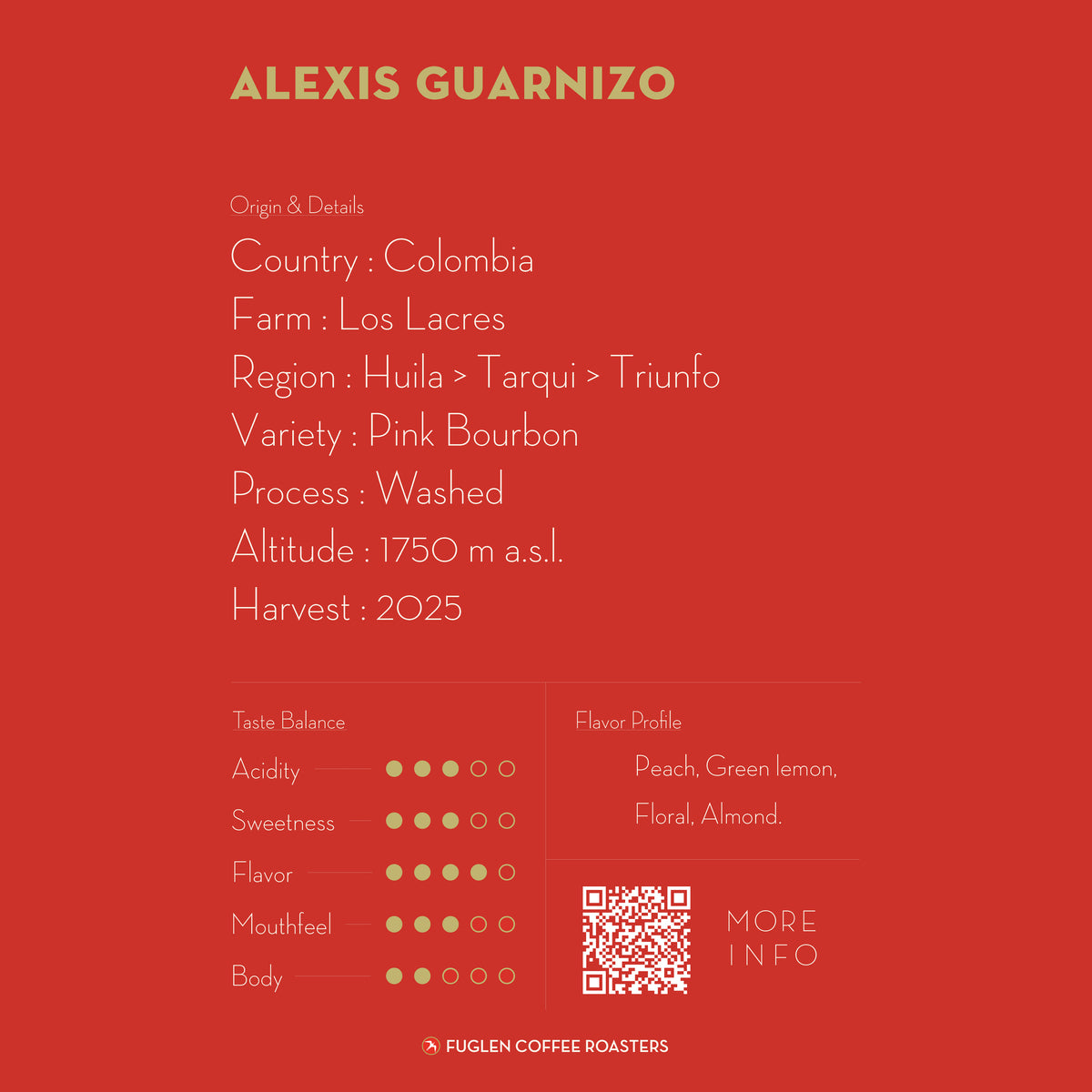 【SOLD OUT】ALEXIS GUARNIZO / COLOMBIA