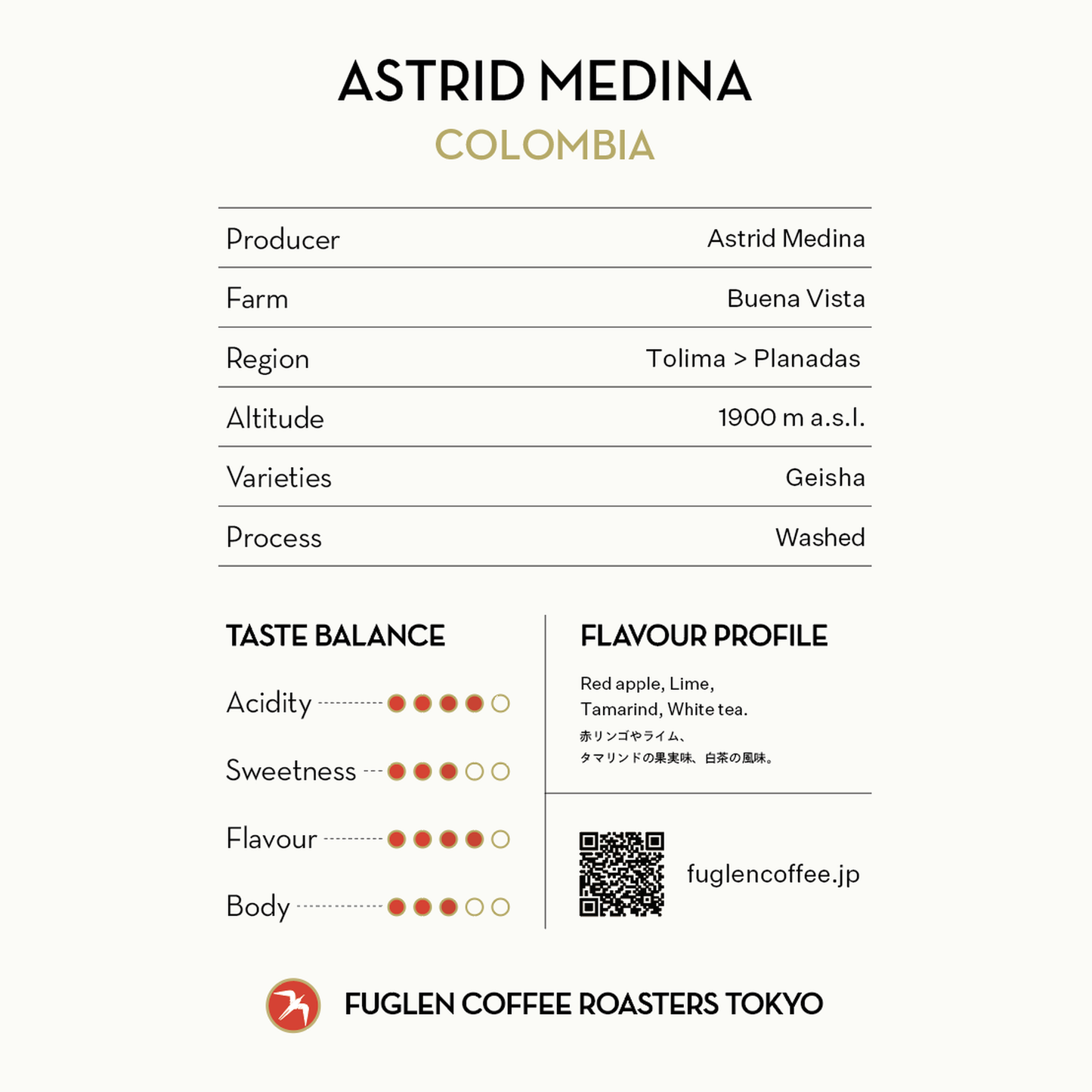 【NEW】ASTRID MEDINA GEISHA / COLOMBIA